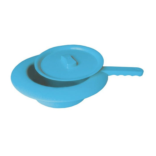 SUNDO Steckbecken ø31cm blau mit Griff und Deckel