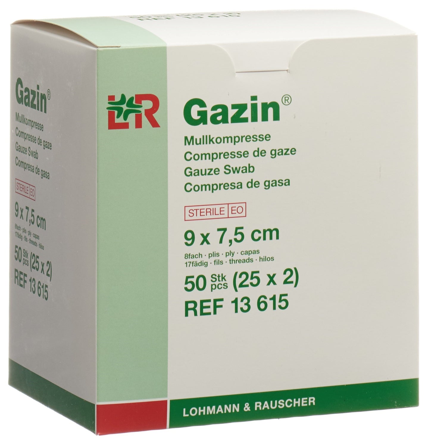 GAZIN Mullkompress Set 7.5x9cm 8f st