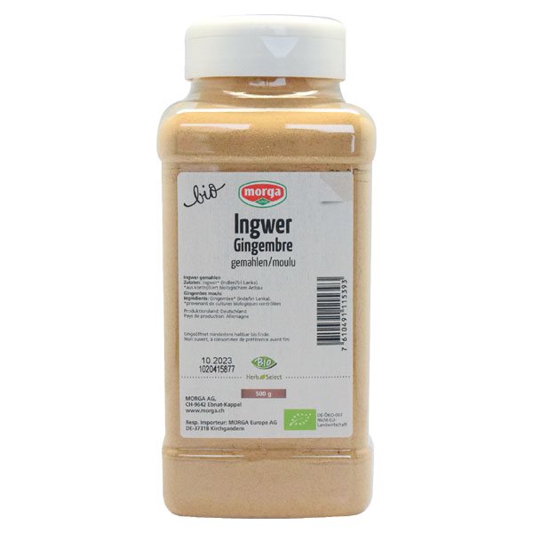 MORGA Gewürz Ingwer gemahlen Bio