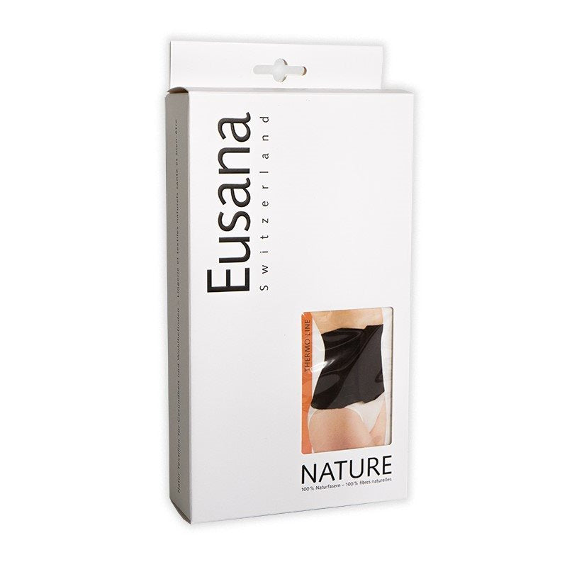 EUSANA Nierenwärmer Velcroverschluss L schwarz