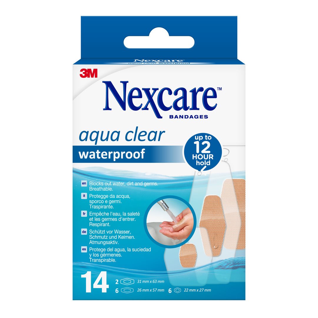3M NEXCARE Aqua Clear waterproof 3 Grös ass