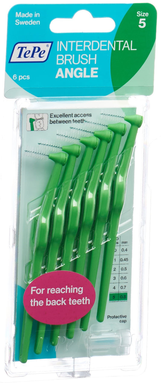 TEPE Angle Interdental-Brush 0.8mm grün