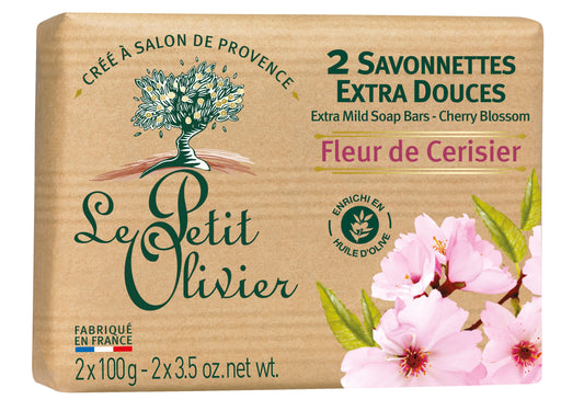 LE PETIT OLIVIER savonnettes fleur ceris