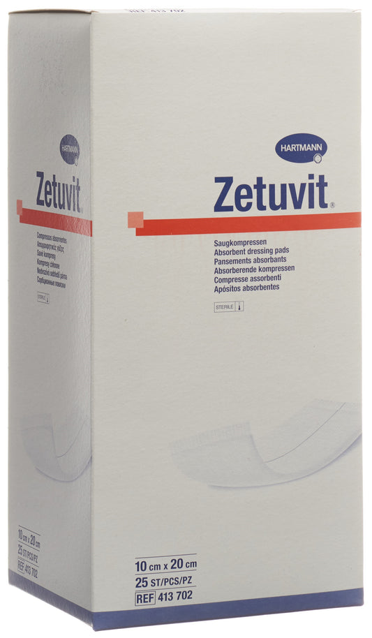 ZETUVIT Absorptionsverband 10x20cm steril