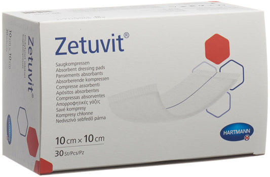 ZETUVIT Absorptionsverband 10x10cm