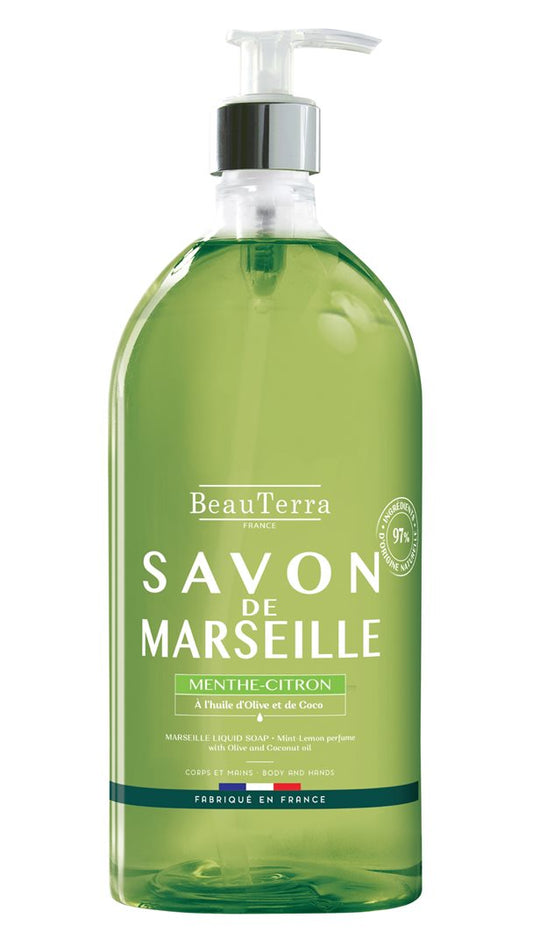 BEAUTERRA Flüssigseife Marseille Minze Zit
