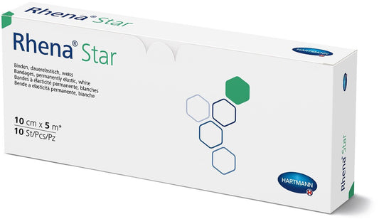 RHENA Star Elast Binde 10cmx5m weiss offen