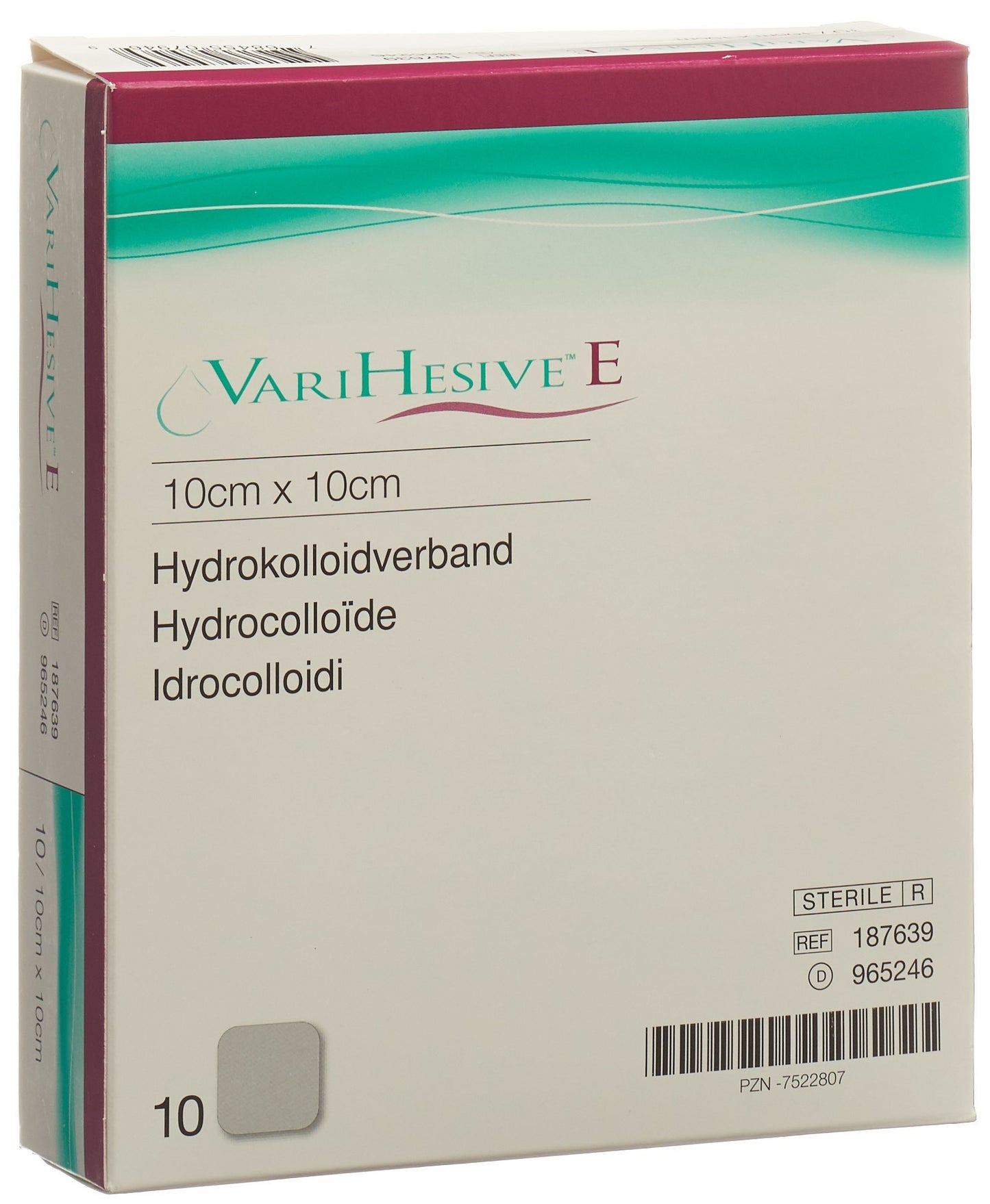 VARIHESIVE E Verband 10x10cm