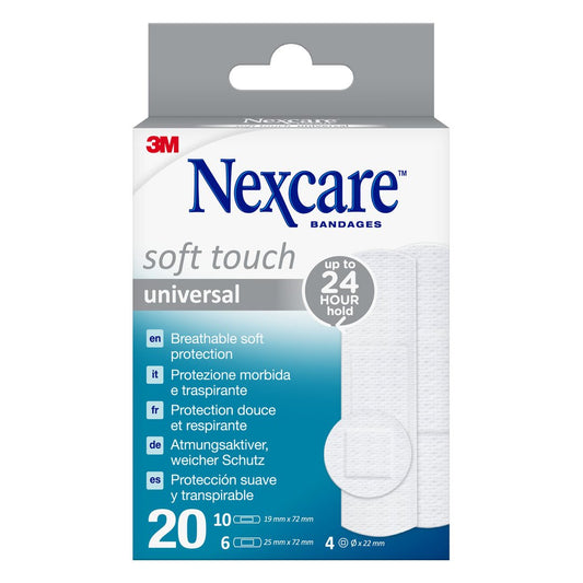 3M NEXCARE Pflaster Soft Touch 3 Gröss ass