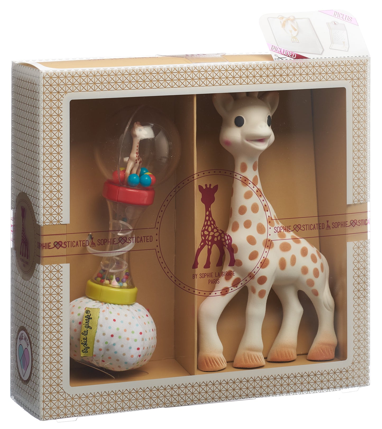 SOPHIE LA GIRAFE Geschenkbox Klassisch Set 4