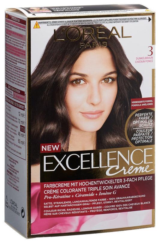 EXCELLENCE Creme Triple Prot 3 dunkelbraun