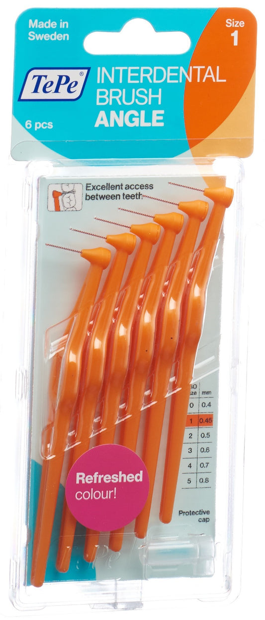 TEPE Angle Interdental-Brush 0.45mm orange