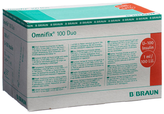 OMNIFIX Insulin 1ml duo mit Kanüle G26