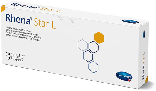 RHENA Star L Elastische Binde 10cmx5m weiss