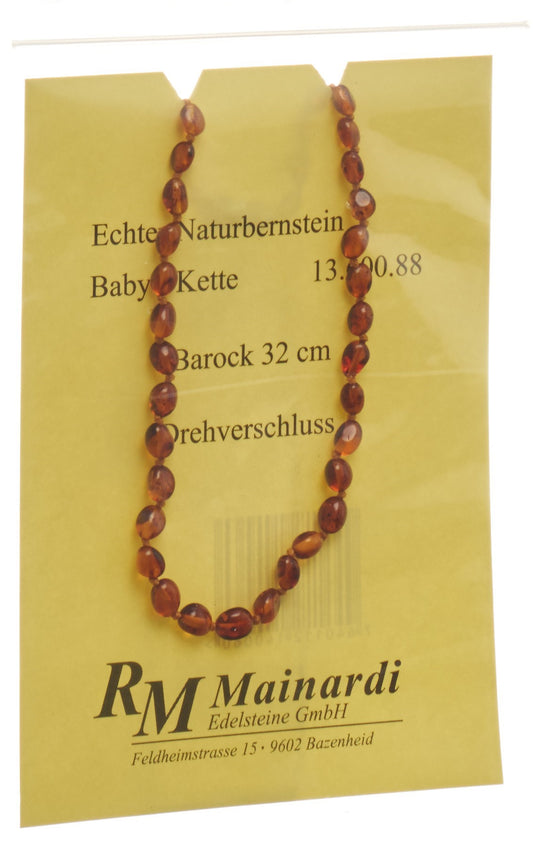 MAINARDI Natur Bernstein 32cm Barock Drehverschl