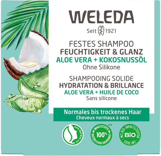 WELEDA Festes Shampoo Feuchtigkeit&Glanz