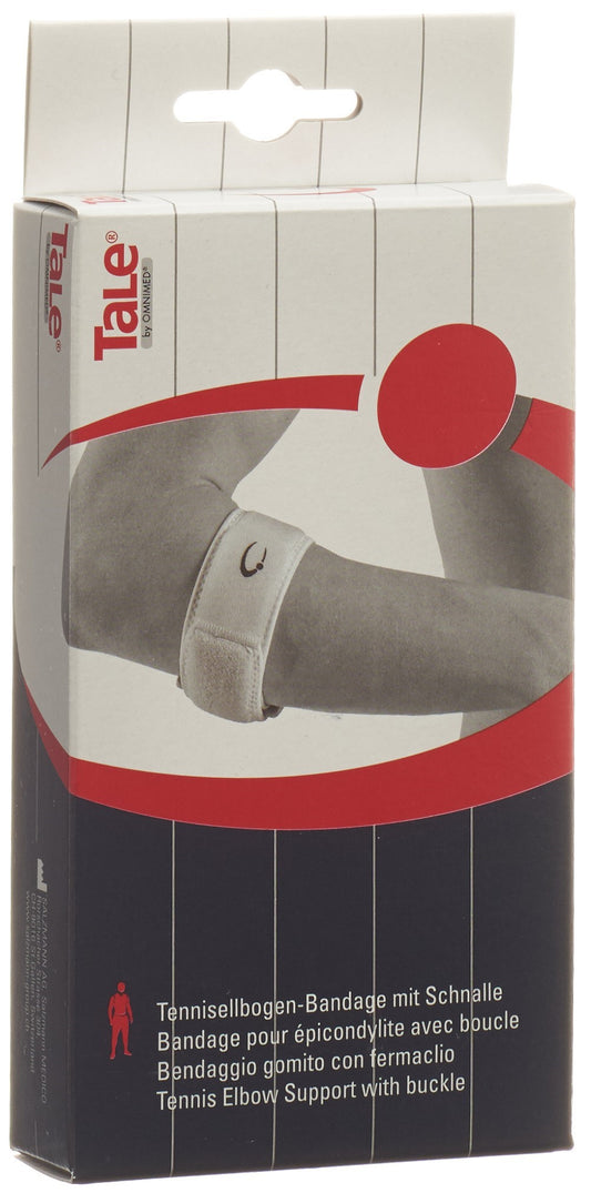 TALE Tennisellbogen Band 5cm mit Schnalle weiss