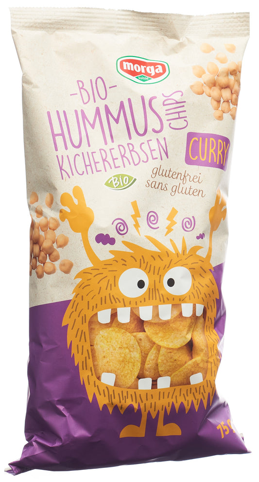 MORGA Kichererbsen Chips Curry Bio glutenfrei