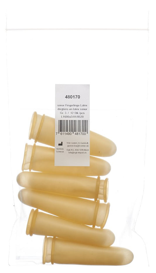 SANOR Fingerling Latex Gr3 gepudert leicht