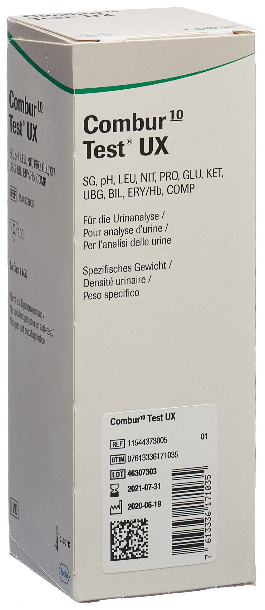 COMBUR 10 TEST UX Streifen D/F/I