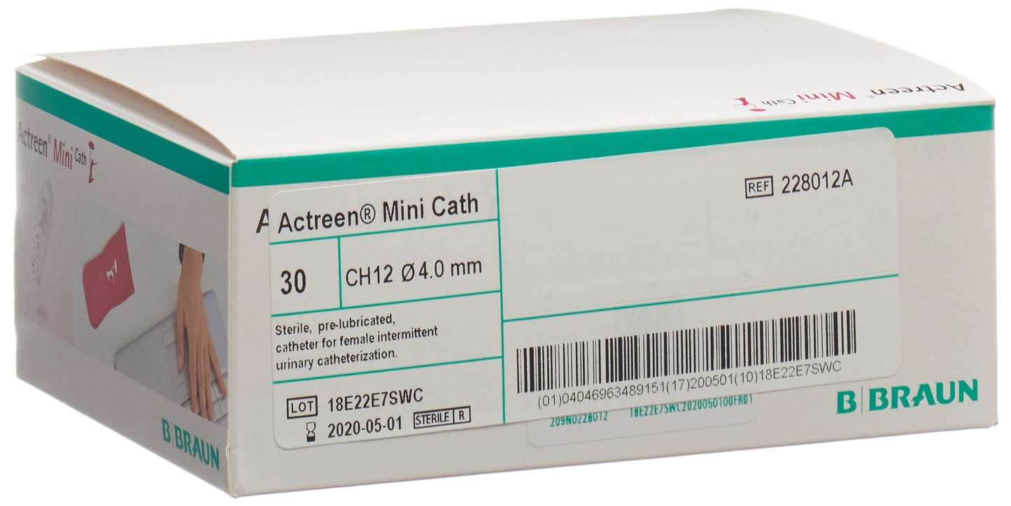 ACTREEN Mini Cath 1x Katheter CH12 9cm Nela