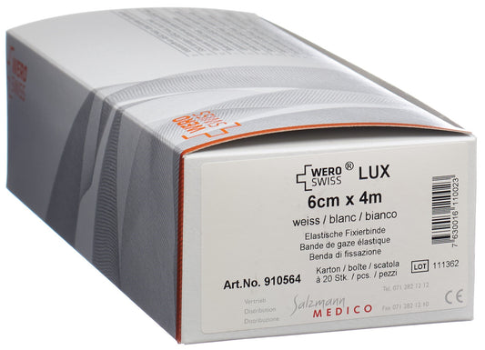WERO SWISS Lux El Fixierbinde 4mx6cm weiss