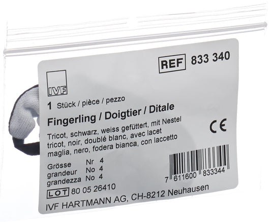 IVF Däumling Tricot Gr4 schwarz