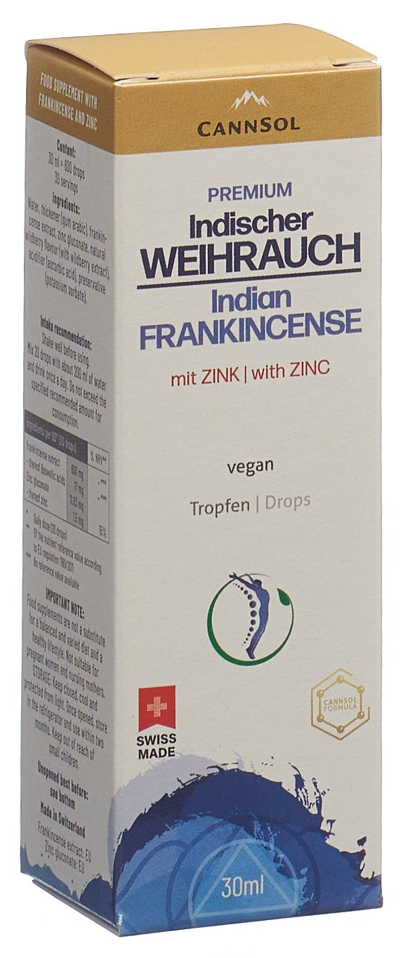 CANNSOL Ind Weihrauch Zink wasserlös