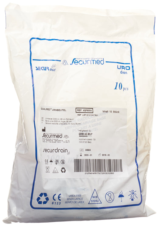 QUALIMED Urinbeutel 2l 90cm ohne RV