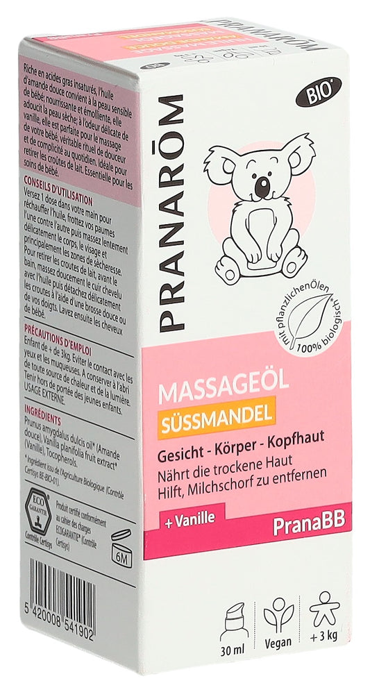 PRANAROM PranaBB Massageöl Süssmandel Bio