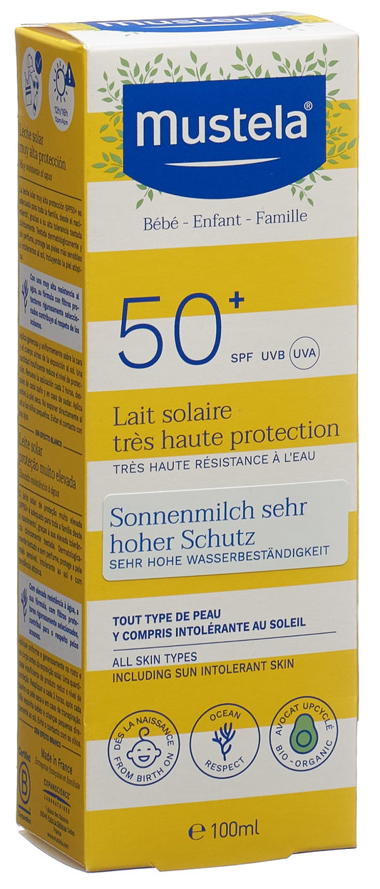 MUSTELA Sonnenschutz Sonnenmilch LSF50+
