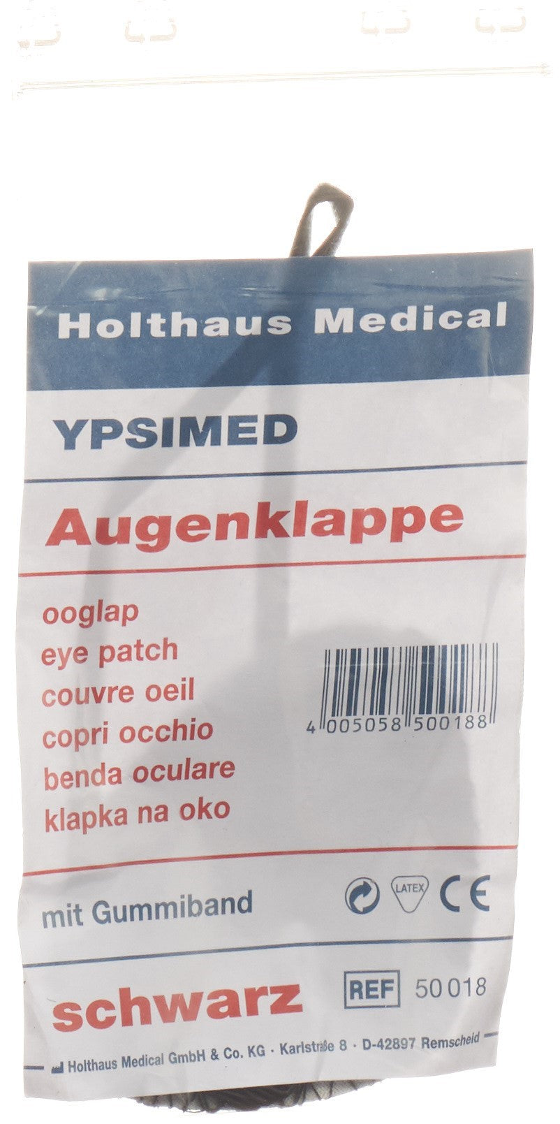 YPSIMED Augenklappe schwarz