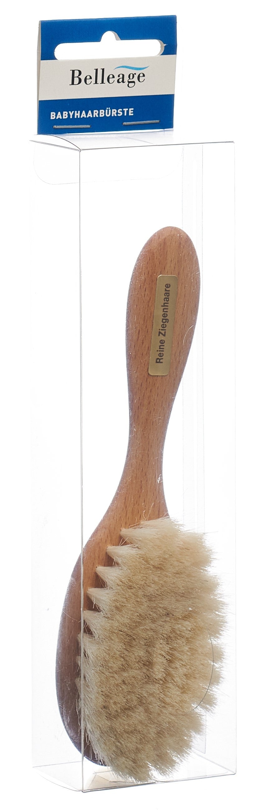 BELLEAGE Babyhaarbürste Holz Ziegenhaar