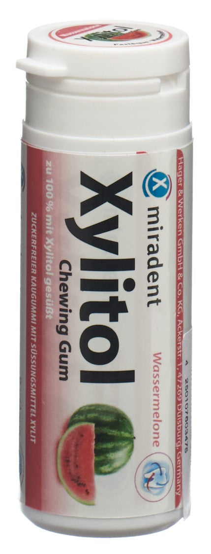 MIRADENT Xylitol Kaugummi Wassermelone