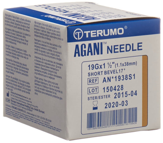 TERUMO Agani Einmalka 19G 1.1x38mm elfenb