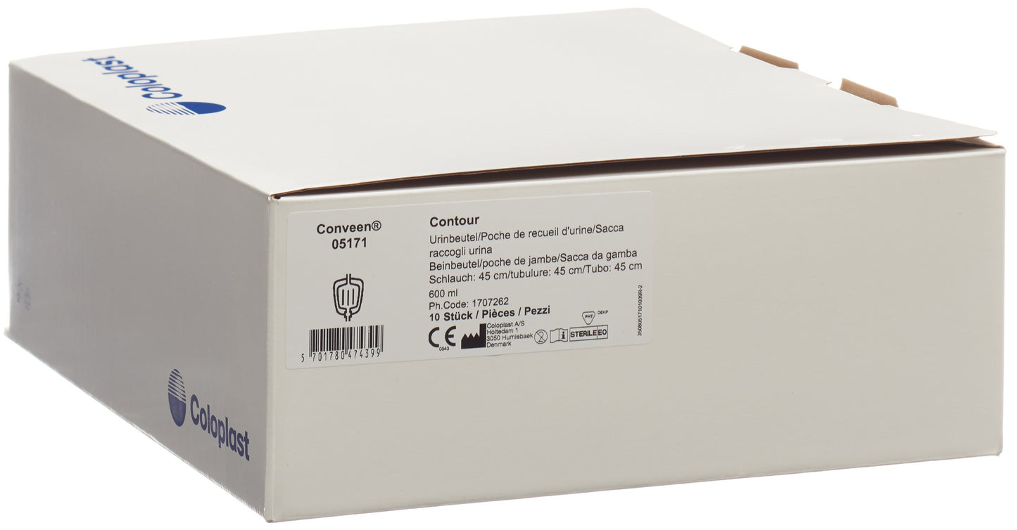 CONVEEN Beinbeutel Mehrkam 600ml 45cm RV ster