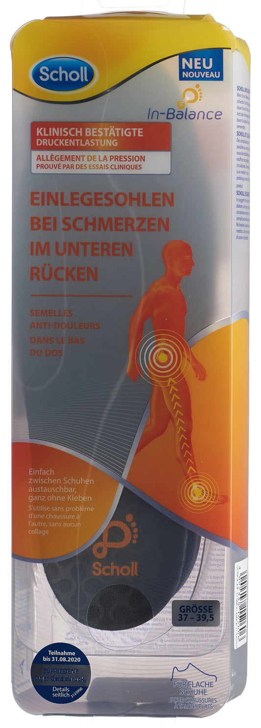 SCHOLL In-Balance Einleg 37-39.5 unt Rücken