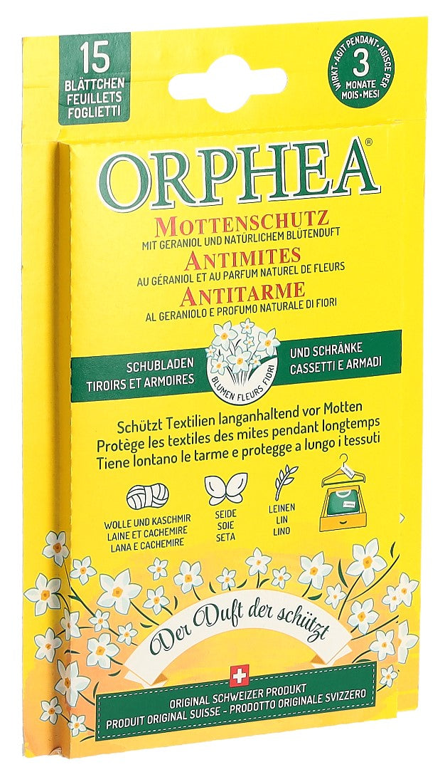 ORPHEA Mottenschutz Blätter Blüten 12+3Stk Aktion
