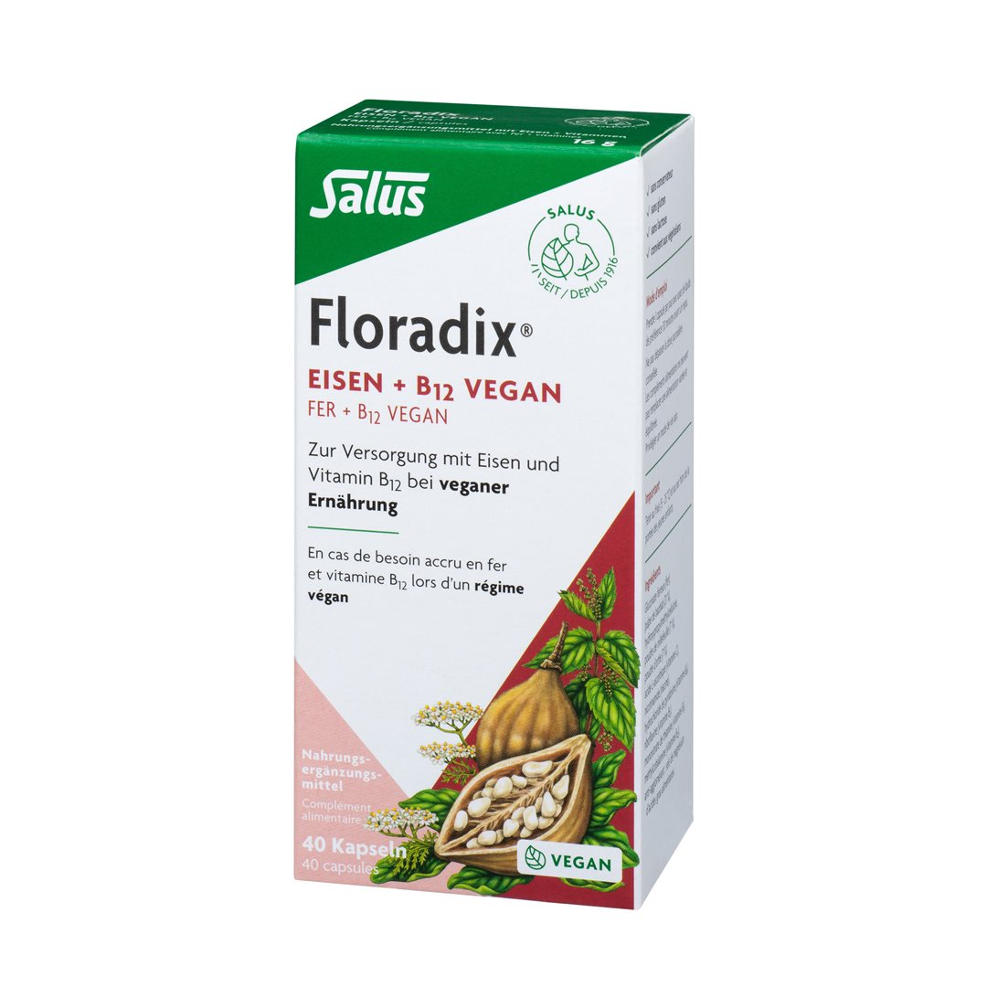 FLORADIX VEGAN Eisen + Vitamin B12 Kaps