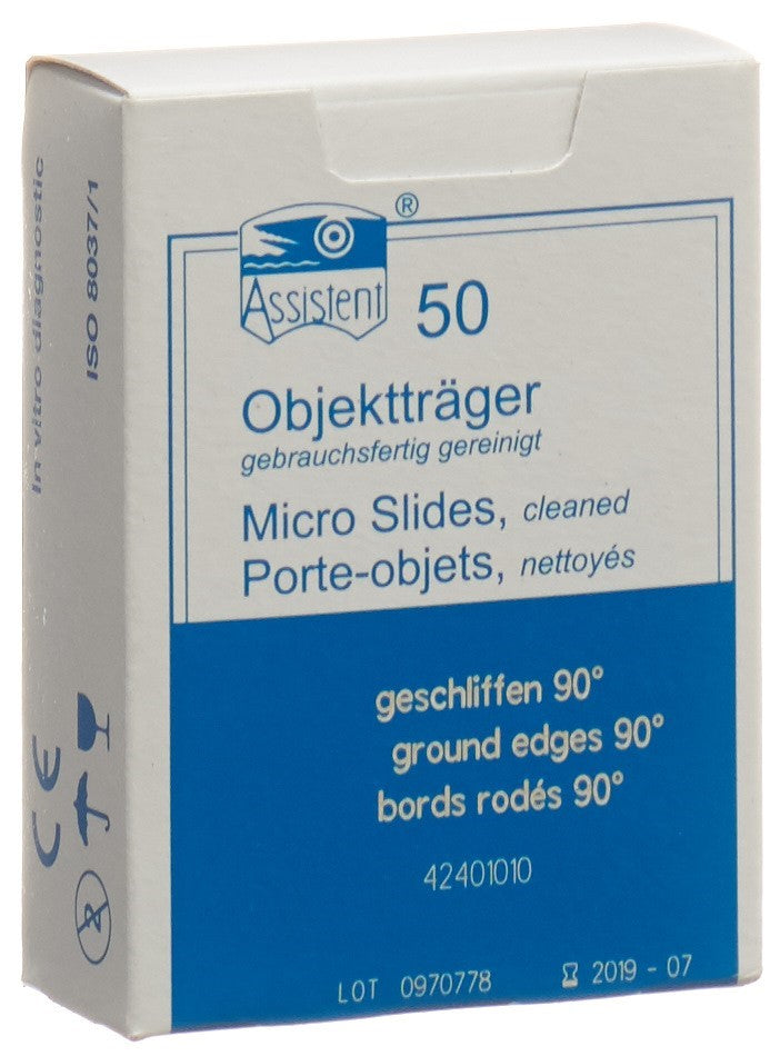 ASSISTENT Objektträger Elka Kanten geschlif