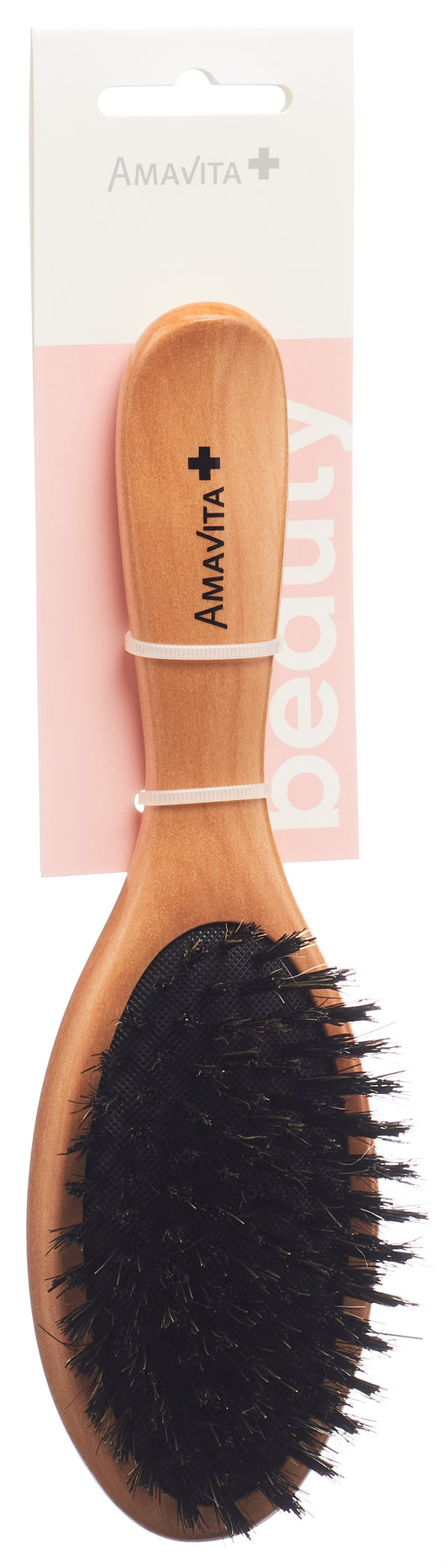 AMAVITA Beauty Holzbürste Wildschwein oval Buchenh