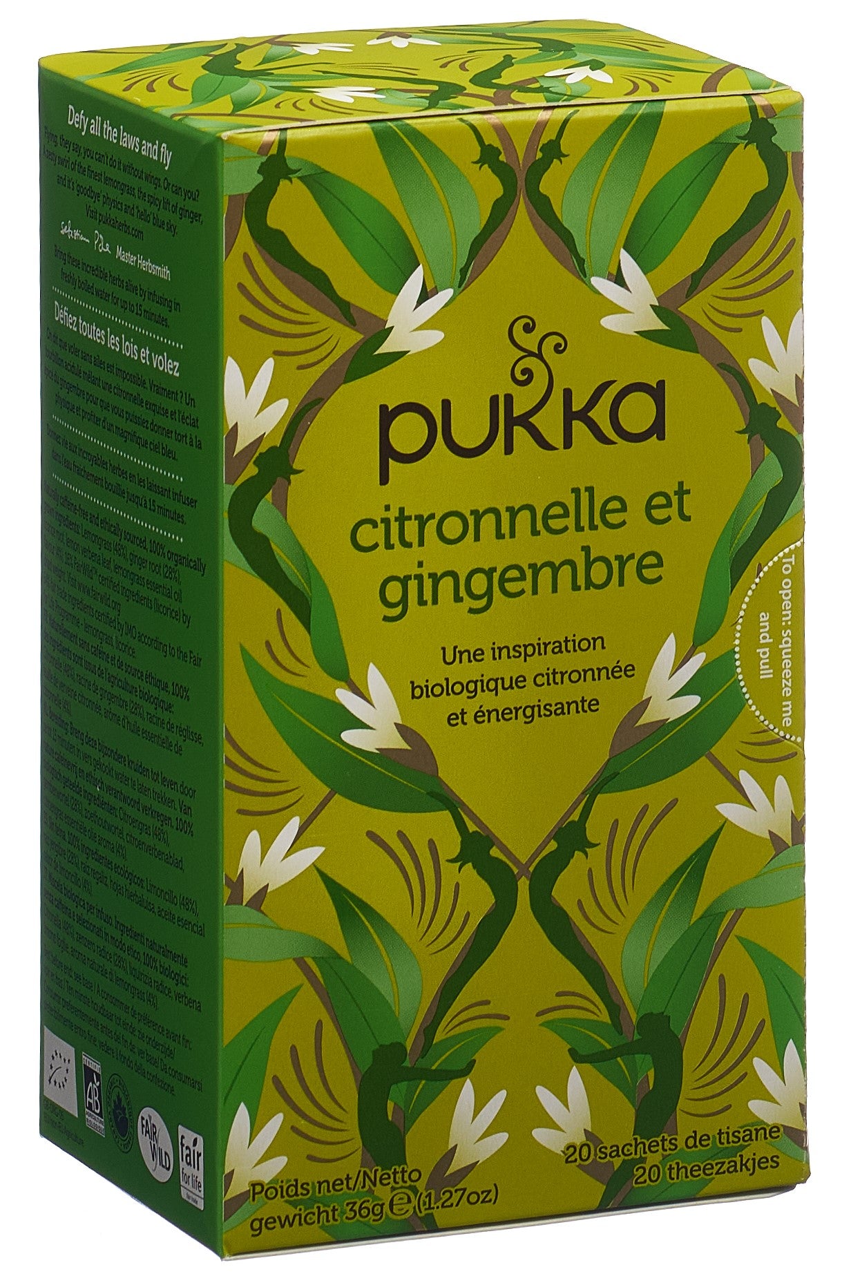 PUKKA Citronnelle et Gingembre Tee Bio