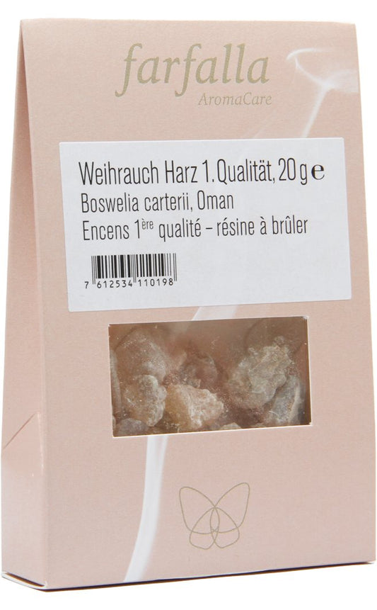 FARFALLA Räucherung Weihrauch 1 Qualität