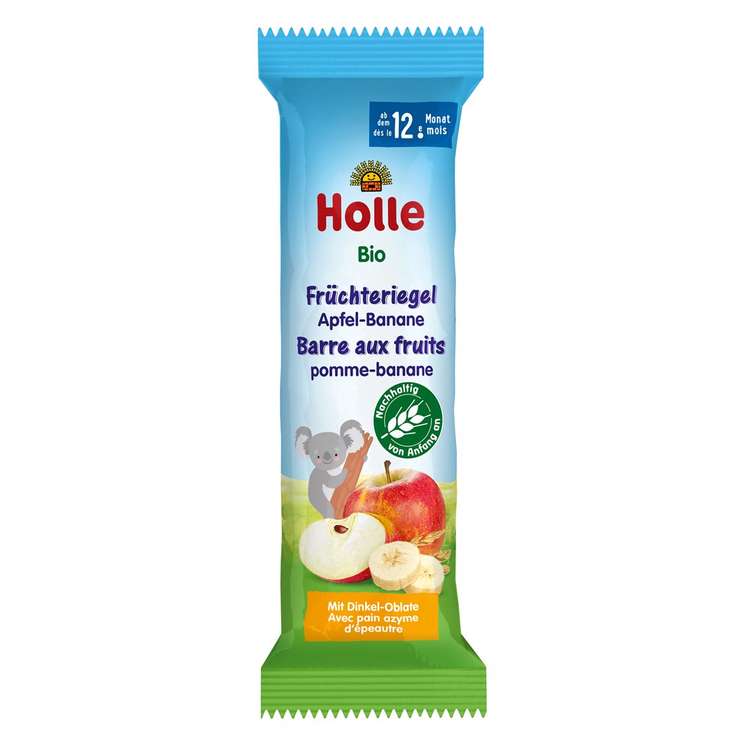 HOLLE Früchte Riegel Apfel Banane Bio