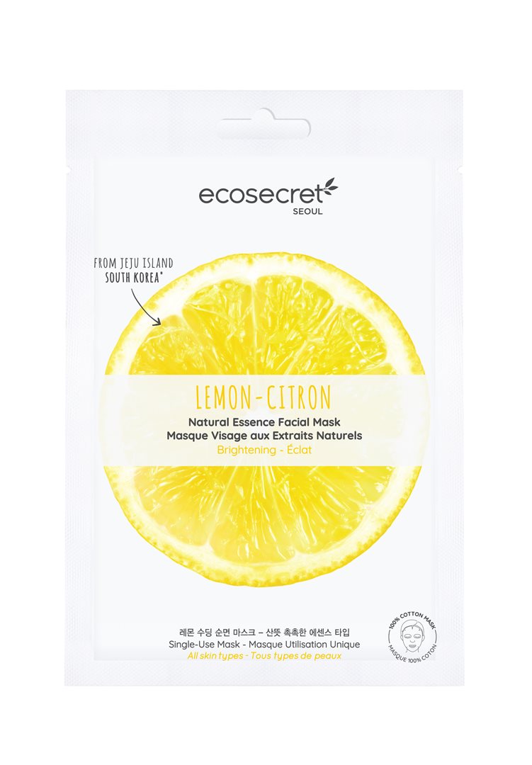 ECOSECRET Gesichtsmaske strahlend Zitrone