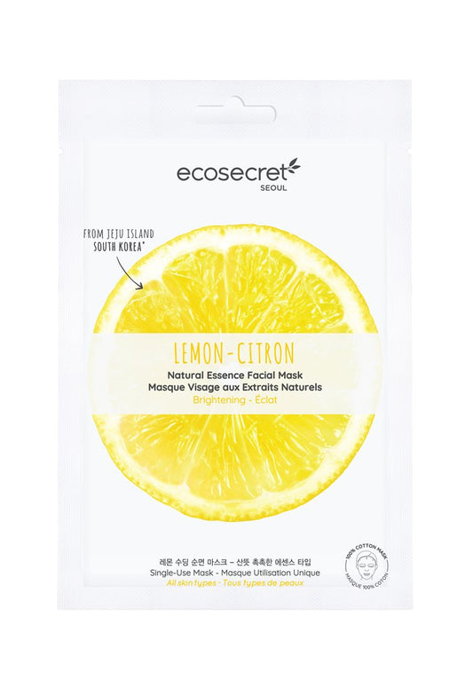 ECOSECRET Gesichtsmaske strahlend Zitrone