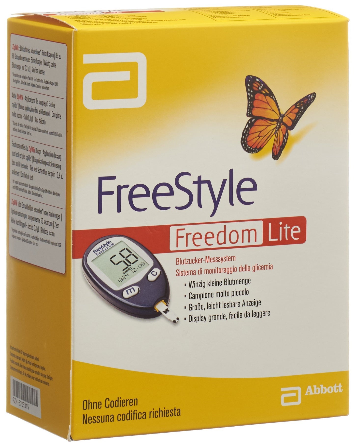 ABBOTT FREESTYLE Freedom Lite Blutzuckermesssy Set