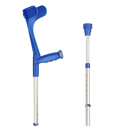 SAHAG Krücken Ergo Hart 76-96cm alu blau