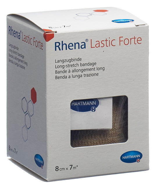 RHENA Lastic Forte 8cmx7m hautfarbig