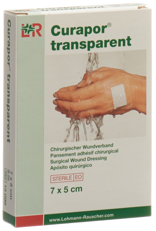 CURAPOR Wundverband 7x5cm transparent